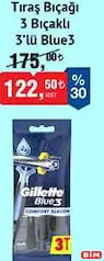 GİLLETTE BLUE3 TIRAŞ BIÇAĞI 3 BIÇAKLI 3'LÜ